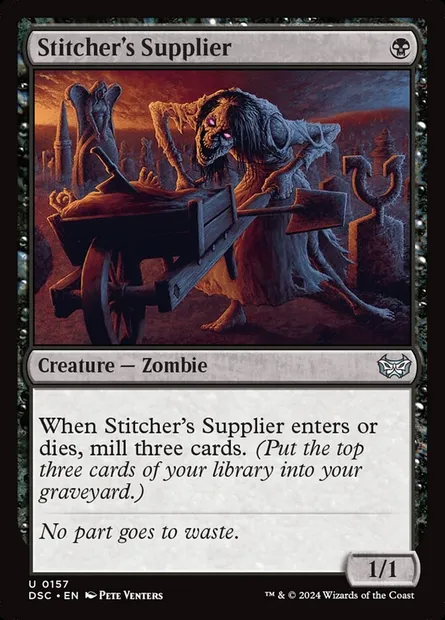 Stitcher's Supplier, Magic card DSC 157 — Duskmourn: House of Horror Commander set