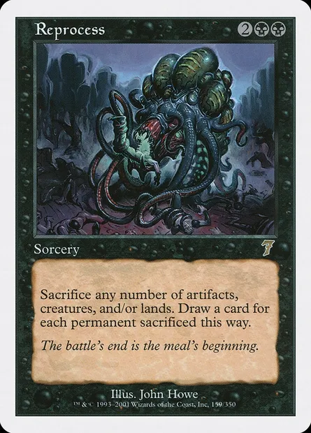 Retraitement, carte Magic 7ED 159 — extension Septième Edition