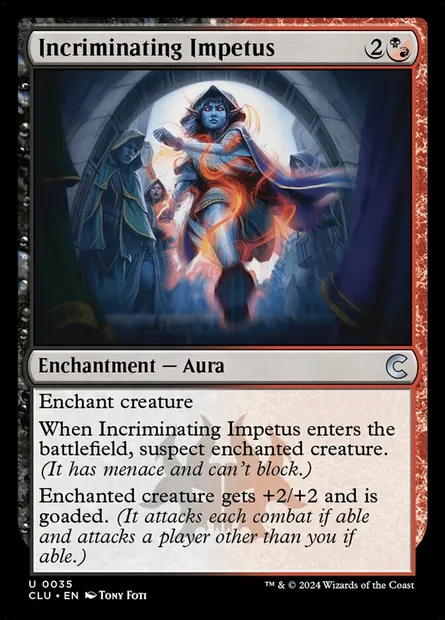 Incriminating Impetus, Magic card CLU 35 — Ravnica: Clue Edition set