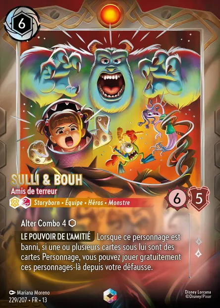 Sulli & Bouh - Amis de terreur, carte Disney Lorcana CH13-229 — extension Invasion Epineuse!
