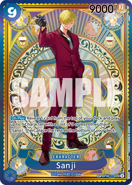 Sanji, One Piece card OP06-119 — WINGS OF THE CAPTAIN set