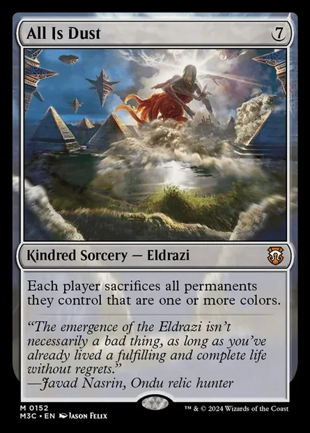 All Is Dust, Magic card M3C 152 — Modern Horizons 3 Commander set