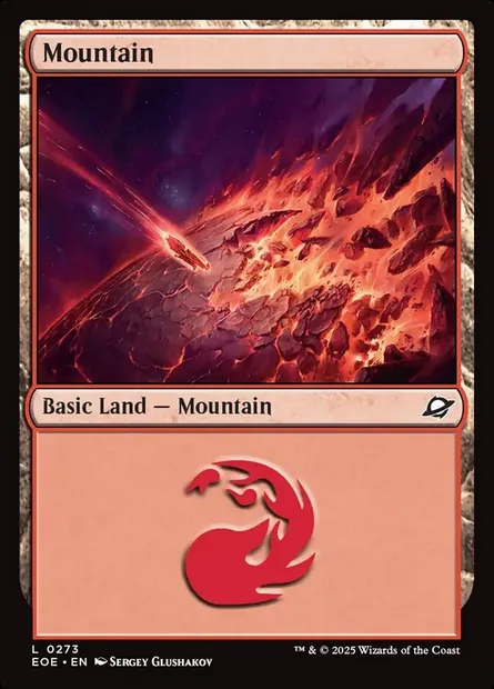 Mountain, Magic card EOE 273 — Edge of Eternities set