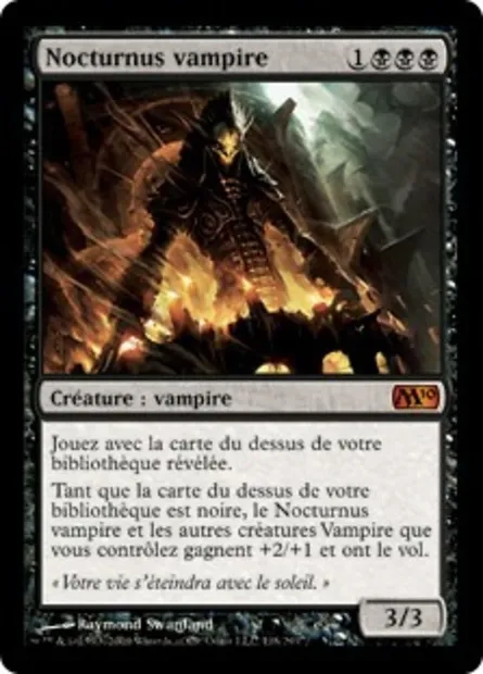 Nocturnus vampire, carte Magic M10 118 — extension Magic 2010