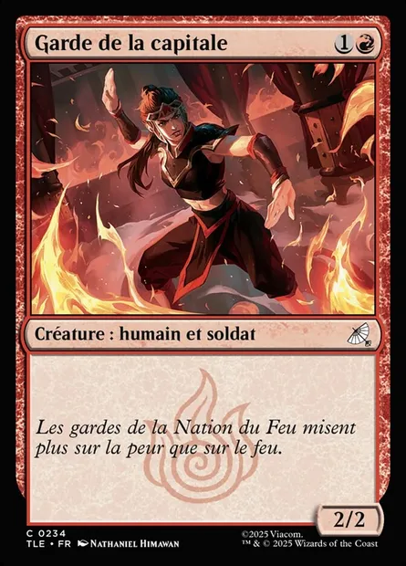 Garde de la capitale, carte Magic TLE 234 — extension Avatar: The Last Airbender Eternal