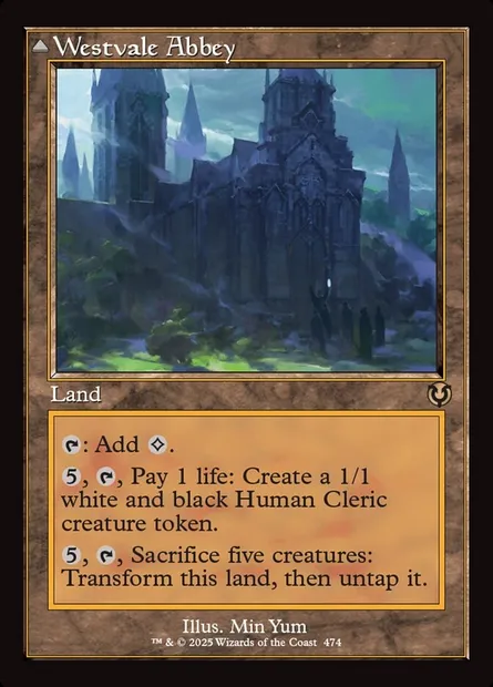 Westvale Abbey // Ormendahl, Profane Prince, Magic card INR 474 — Innistrad Remastered set