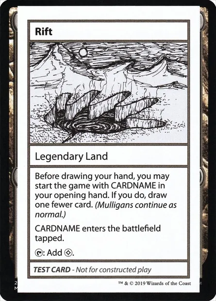 Rift, Magic card CMB2 119 — Mystery Booster Playtest Cards 2021 set