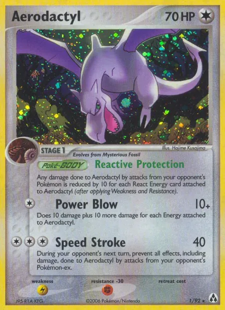 Aerodactyl, Pokémon card LM 1 — Legend Maker set