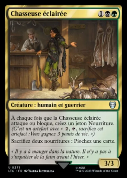 Chasseuse éclairée, carte Magic LTC 271 — extension Tales of Middle-earth Commander