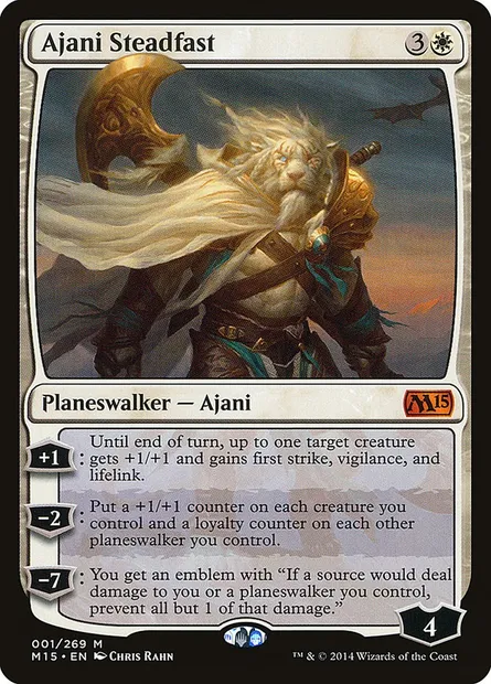 Ajani Steadfast, Magic card M15 1 — Magic 2015 set