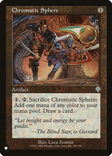 Sphère chromatique, carte Magic PLST INV-299 — extension The List