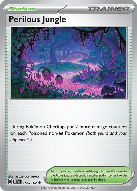 Perilous Jungle, Pokémon card TEF 156 — Temporal Forces set