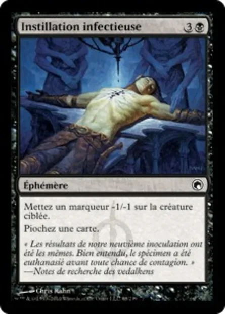Instillation infectieuse, carte Magic SOM 68 — extension Cicatrices de Mirrodin