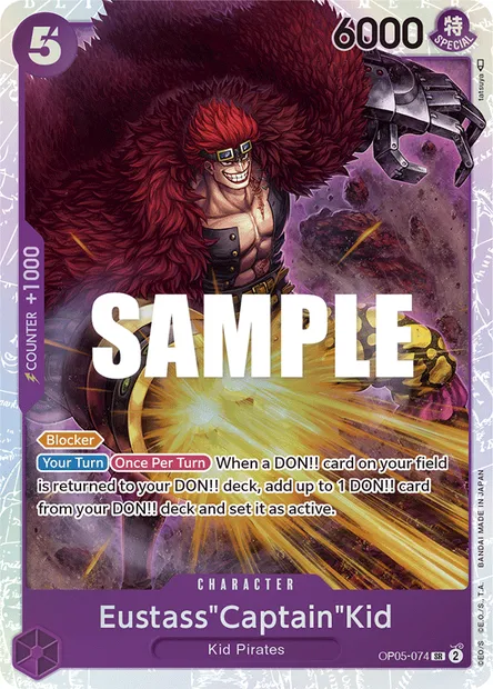 Eustass "Captain" Kidd, carte One Piece OP05-074 — extension AWAKENING OF THE NEW ERA