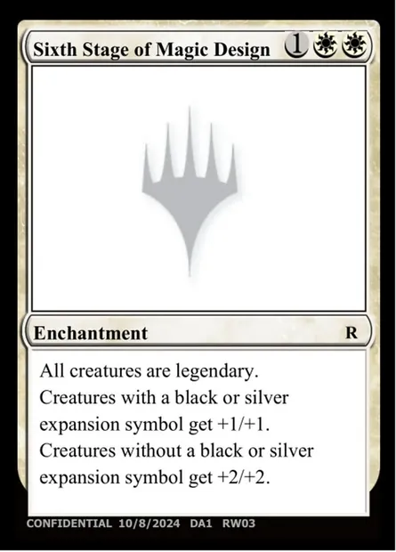 Sixth Stage of Magic Design, Magic card UNK RW03h — Unknown Event set