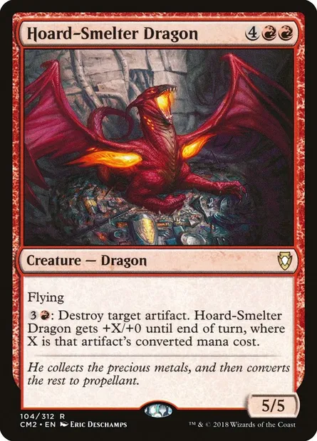 Hoard-Smelter Dragon, Magic card CM2 104 — Commander Anthology Volume II set