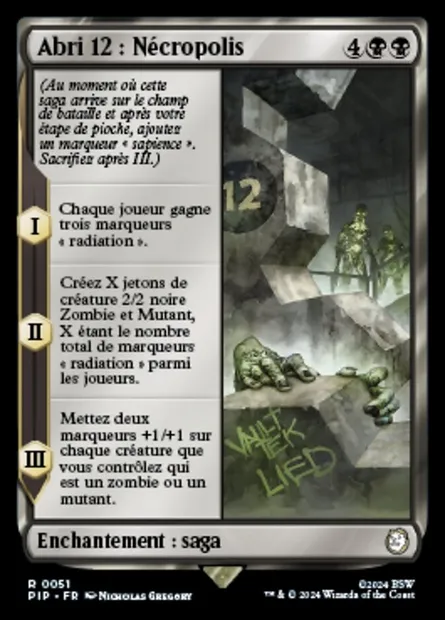 Abri 12 : Nécropolis, carte Magic PIP 51 — extension Fallout
