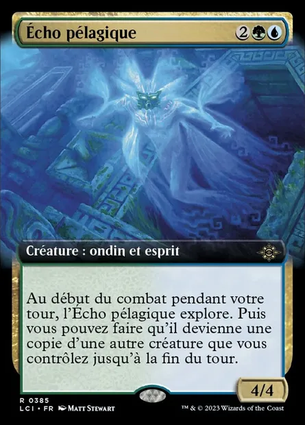 Écho pélagique, carte Magic LCI 385 — extension The Lost Caverns of Ixalan