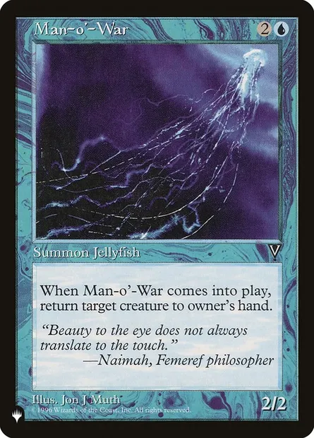 Man-o'-War, Magic card PLST VIS-37 — The List set