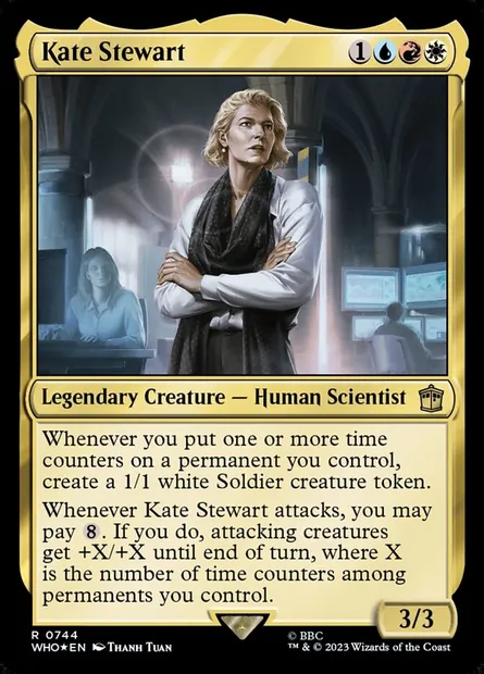 Kate Stewart, Magic card WHO 744 — Doctor Who set