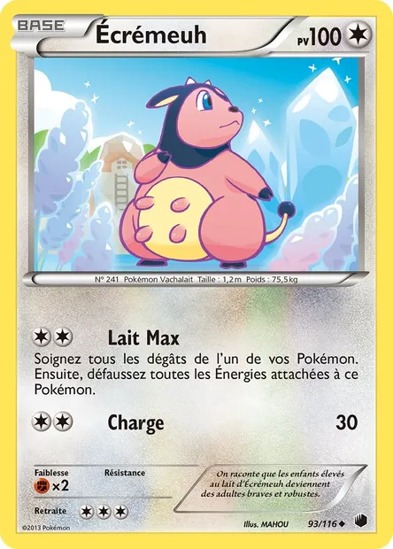 Écrémeuh, carte Pokémon PLF 93 — extension Glaciation Plasma