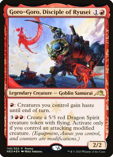 Goro-Goro, disciple de Ryusei, carte Magic PNEO 145★ — extension Kamigawa: Neon Dynasty Promos