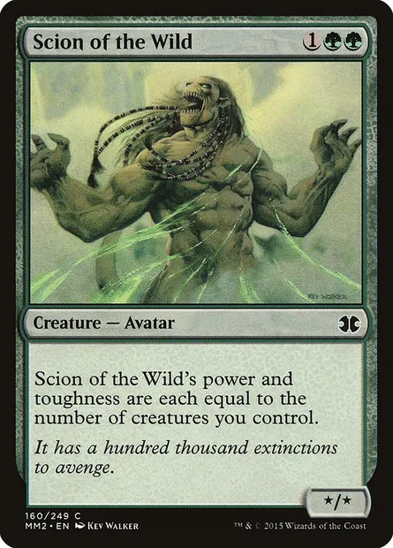 Scion de la forêt, carte Magic MM2 160 — extension Modern Masters 2015