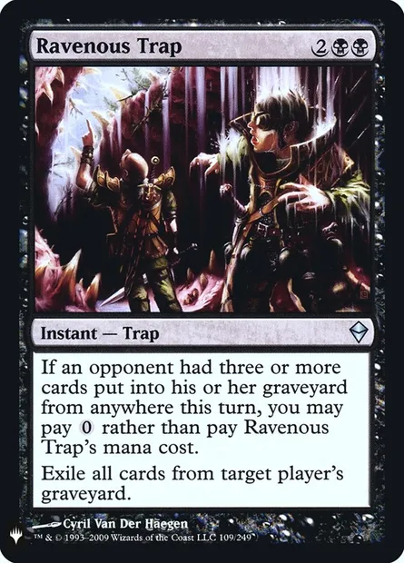 Ravenous Trap, Magic card PLST ZEN-109 — The List set