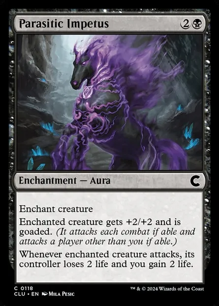 Impetus parasitaire, carte Magic CLU 118 — extension Ravnica: Clue Edition