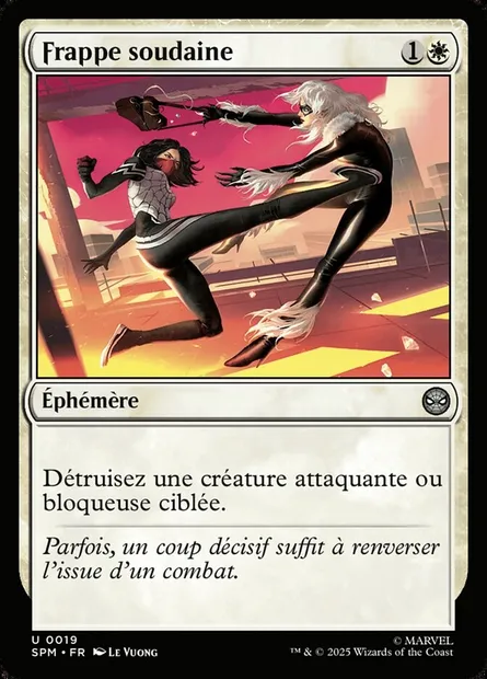 Frappe soudaine, carte Magic SPM 19 — extension Marvel's Spider-Man
