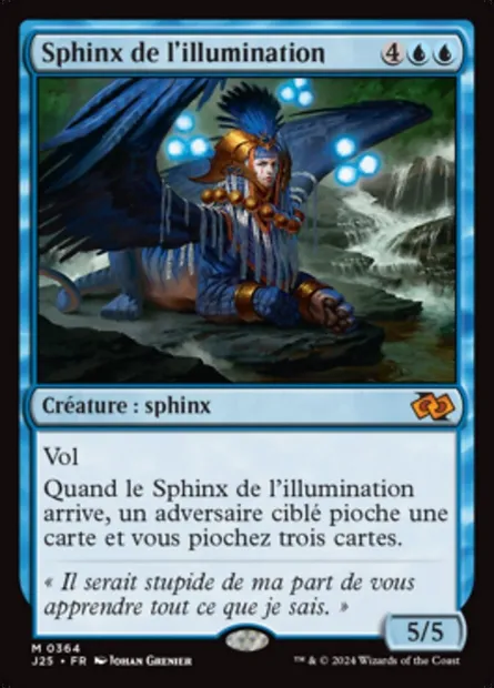Sphinx de l'illumination, carte Magic J25 364 — extension Foundations Jumpstart