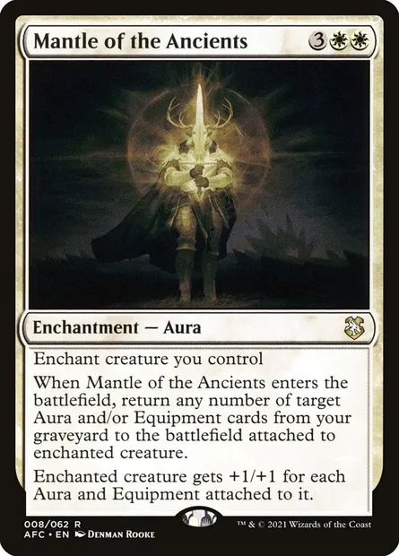 Mantle of the Ancients, Magic card AFC 8 — Forgotten Realms Commander set