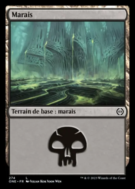 Marais, carte Magic ONE 274 — extension Tous Phyrexians