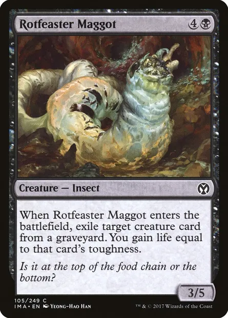 Rotfeaster Maggot, Magic card IMA 105 — Iconic Masters set