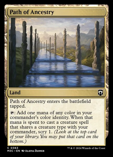 Path of Ancestry, Magic card M3C 363 — Modern Horizons 3 Commander set