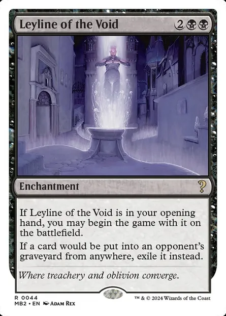 Ligne ley du vide, carte Magic MB2 44 — extension Mystery Booster 2