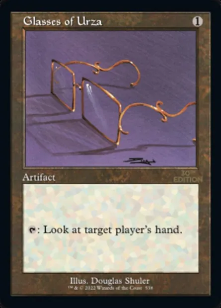 Lunettes d'Urza, carte Magic 30A 538 — extension 30th Anniversary Edition