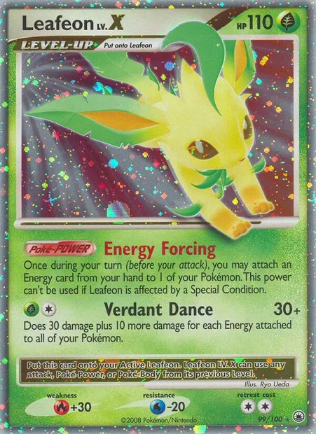 Leafeon, Pokémon card MD 99 — Majestic Dawn set
