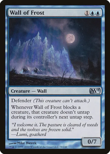Wall of Frost, Magic card M11 79 — Magic 2011 set