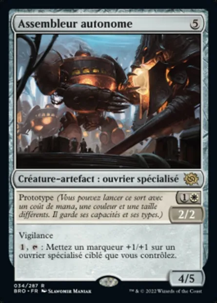 Assembleur autonome, carte Magic BRO 34 — extension La Guerre Fratricide
