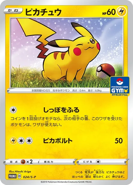 Pikachu, Pokémon card S-P 024 — S-P: Sword & Shield Promos set