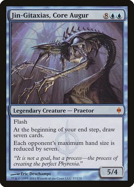 Jin-Gitaxias, Core Augur, Magic card NPH 37 — New Phyrexia set