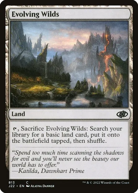 Evolving Wilds, Magic card J22 813 — Jumpstart 2022 set