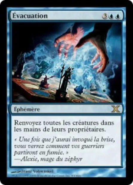 Évacuation, carte Magic 10E 83 — extension Dixième édition
