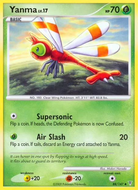 Yanma, Pokémon card SV 88 — Supreme Victors set