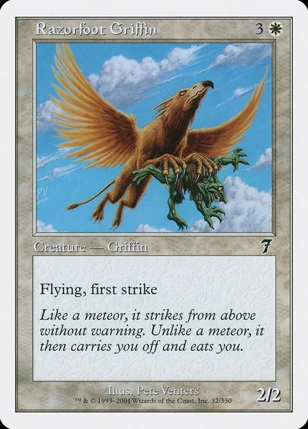 Razorfoot Griffin, Magic card 7ED 32 — Seventh Edition set