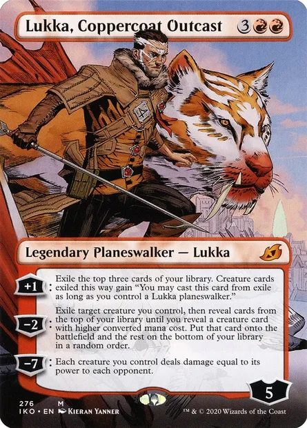 Lukka, Coppercoat Outcast, Magic card IKO 276 — Ikoria: Lair of Behemoths set