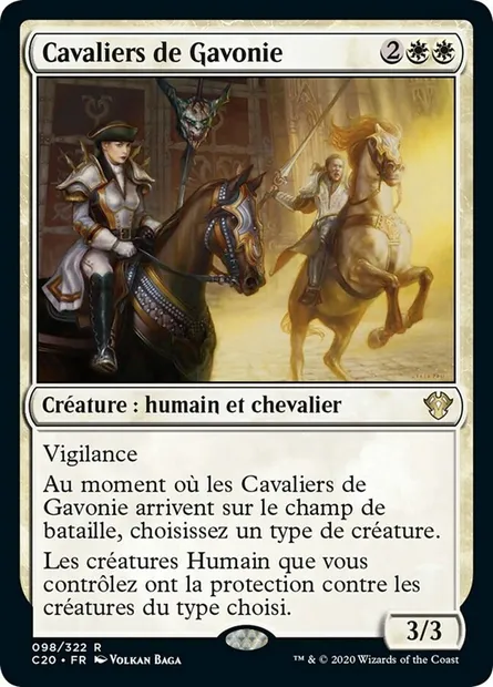 Cavaliers de Gavonie, carte Magic C20 98 — extension Commander 2020
