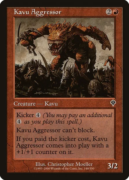 Kavu Aggressor, Magic card INV 148 — Invasion set