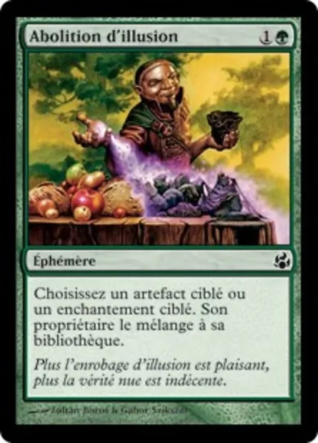 Abolition d'illusion, carte Magic MOR 118 — extension Leveciel